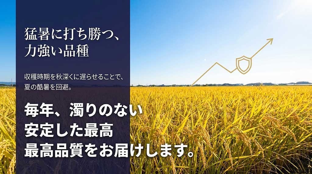 収穫時期を遅らせることで夏の猛暑を回避し、安定した最高品質を維持するあきほなみの栽培方法