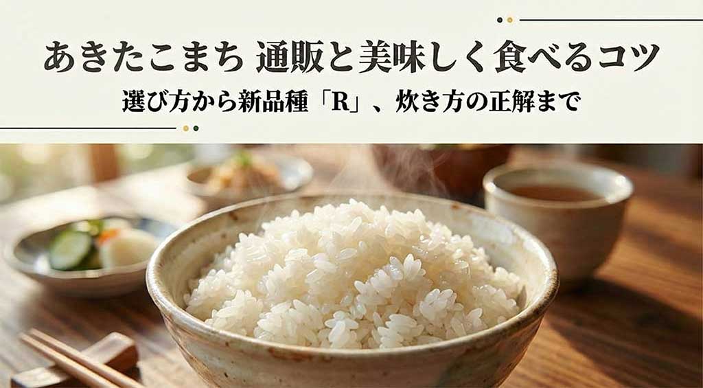 湯気が立ち上る美味しそうな炊きたての秋田県産あきたこまちのご飯