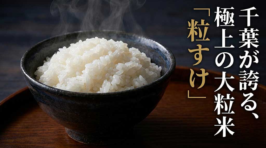 千葉県が誇る極上の大粒米「粒すけ」のタイトル画像