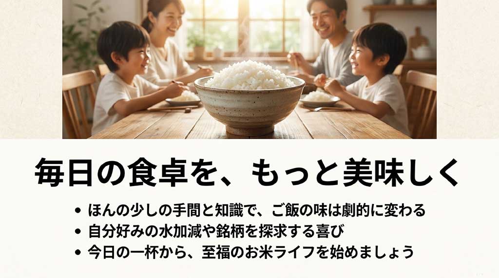 正しい知識と少しの手間で劇的に変わる、毎日の食卓を美味しくするためのまとめスライド
