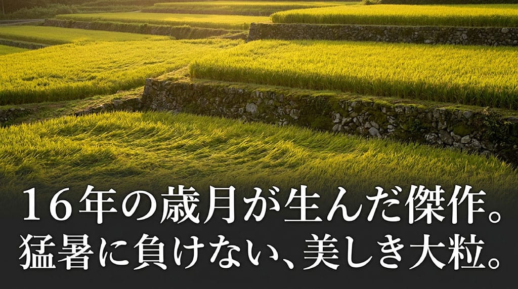 16年の歳月が生んだ傑作。猛暑に負けない、美しき大粒。
