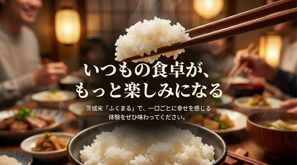 一口ごとに幸せを感じる体験を提案する、茨城米ふくまるの紹介まとめ