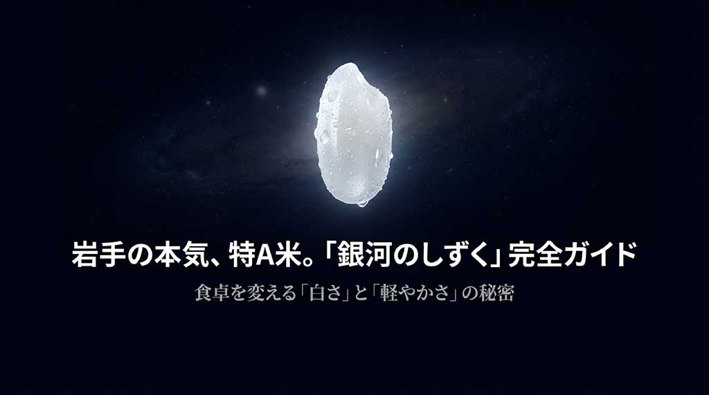 岩手県産特A米「銀河のしずく」の完全ガイド表紙画像