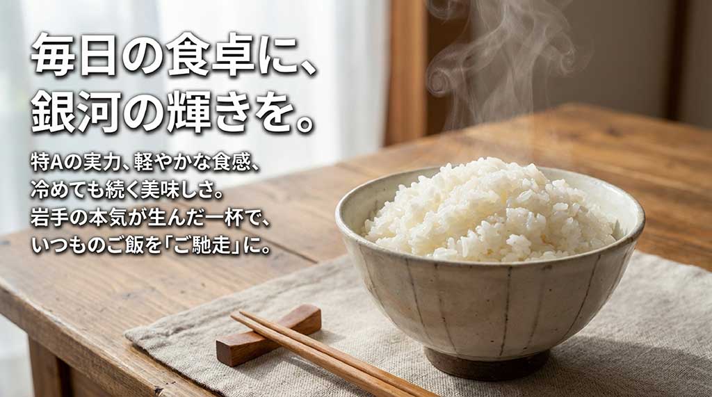 毎日の食卓に銀河の輝きを届ける銀河のしずくのまとめスライド