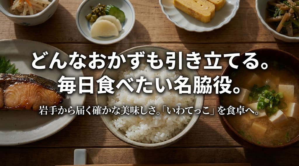 どんなおかずも引き立てる。毎日食べたい名脇役。岩手から届く確かな美味しさ「いわてっこ」
