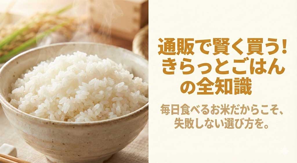 通販で賢く買う！きらっとごはんの全知識。炊き立てのご飯のイメージ画像