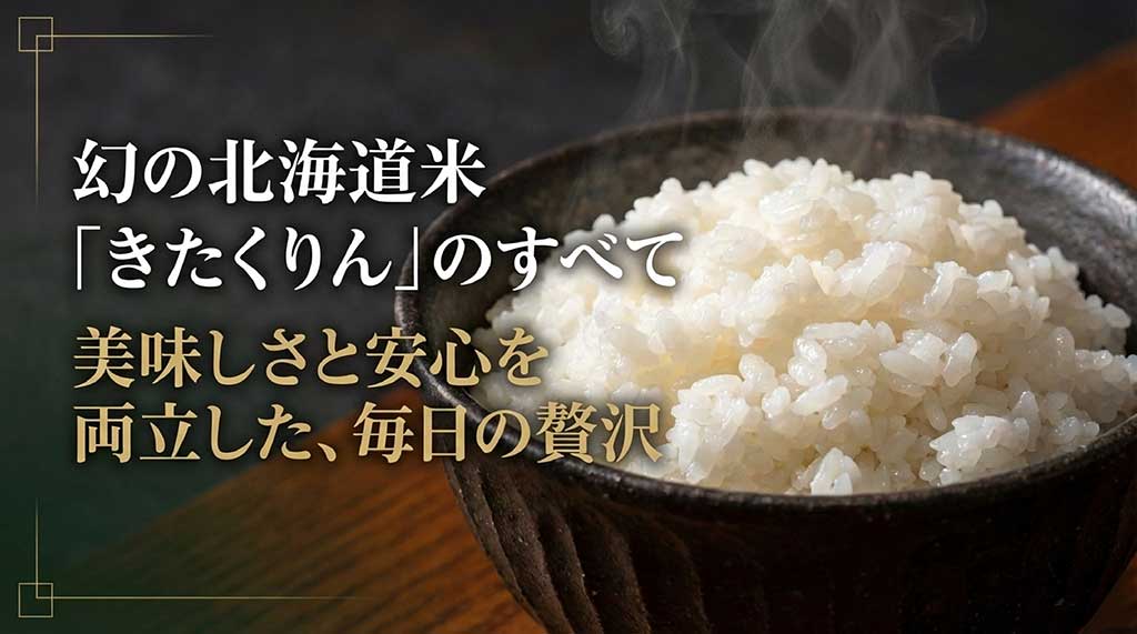 北海道米「きたくりん」の紹介。美味しさと安心を両立した毎日の贅沢米