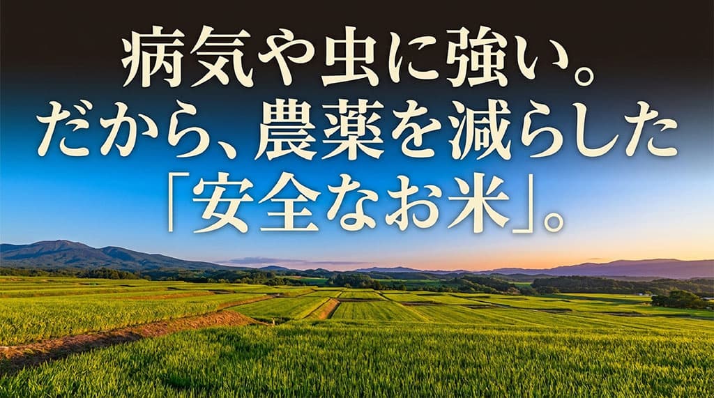 病気や虫に強いため農薬を減らせる「きたくりん」のクリーンな特徴