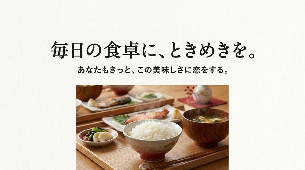 毎日の食卓にときめきを与える美味しいご飯「恋の予感」