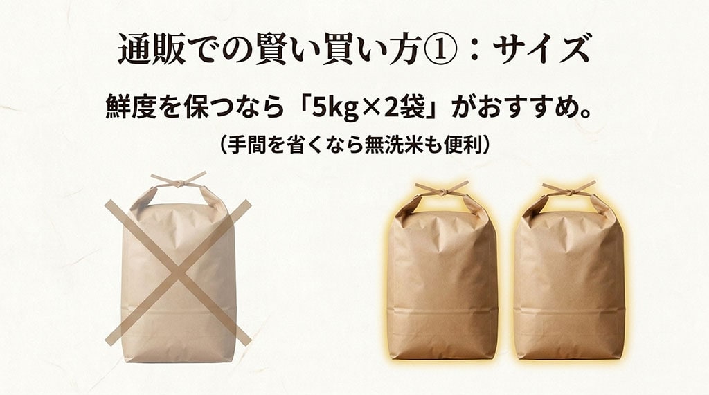なすひかりを通販で買う際のサイズの選び方。鮮度を保つなら5kg2袋がおすすめであることの解説