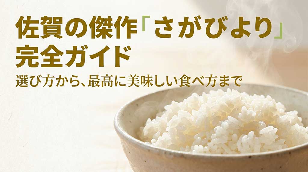 佐賀県産ブランド米「さがびより」の選び方と美味しい食べ方を解説する完全ガイドのタイトル画像